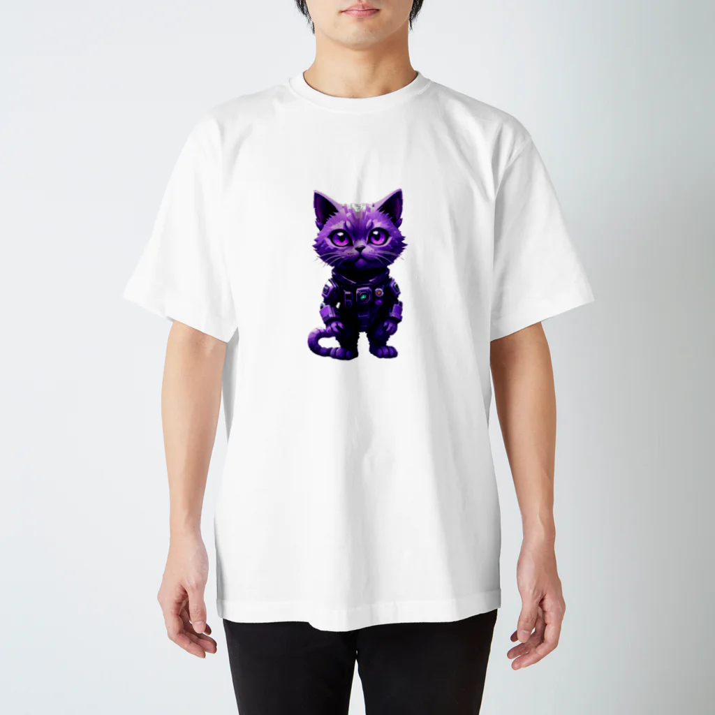 メロンパン猫の宇宙に連れてってくれる猫 Regular Fit T-Shirt