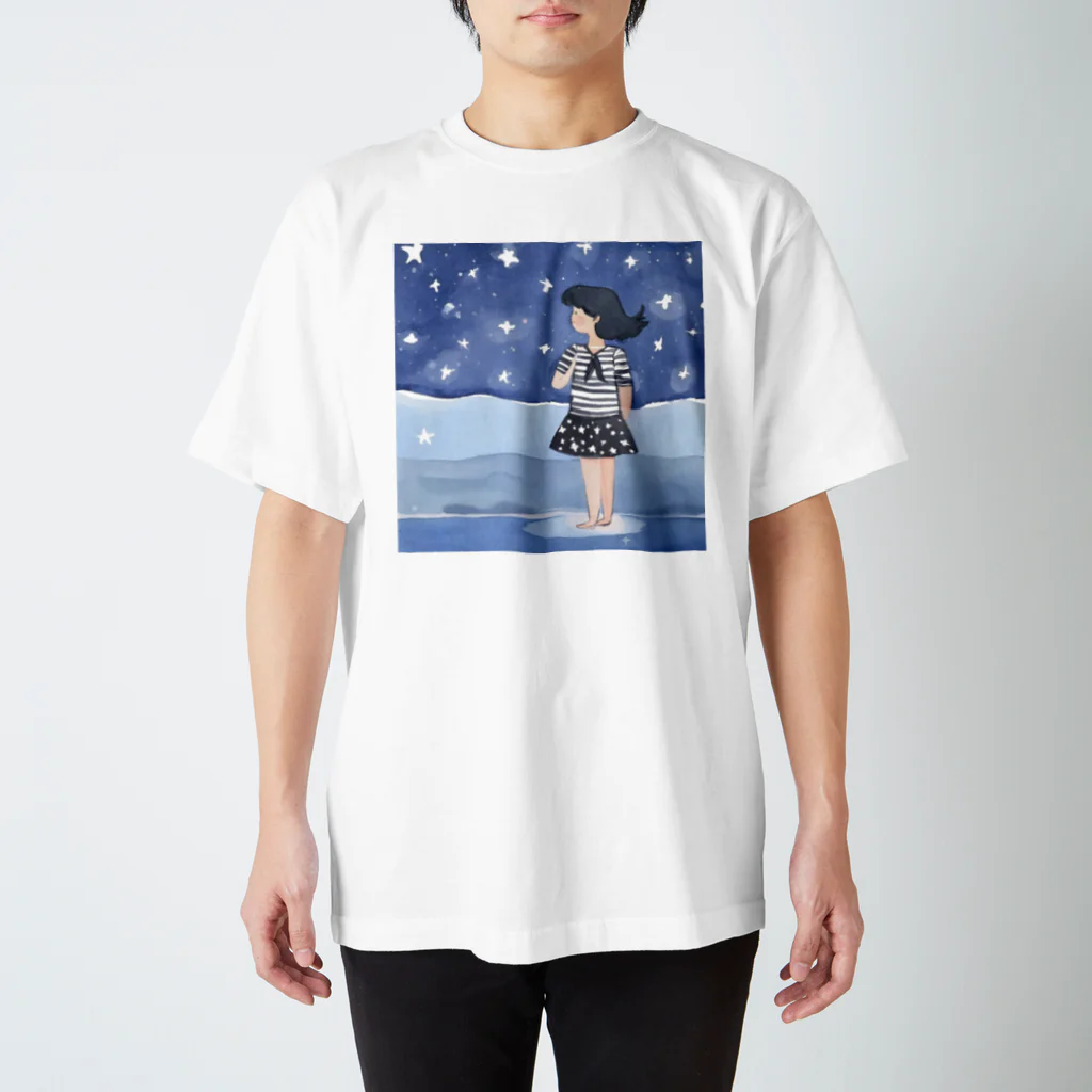 兎の涙の夜空の海 Regular Fit T-Shirt