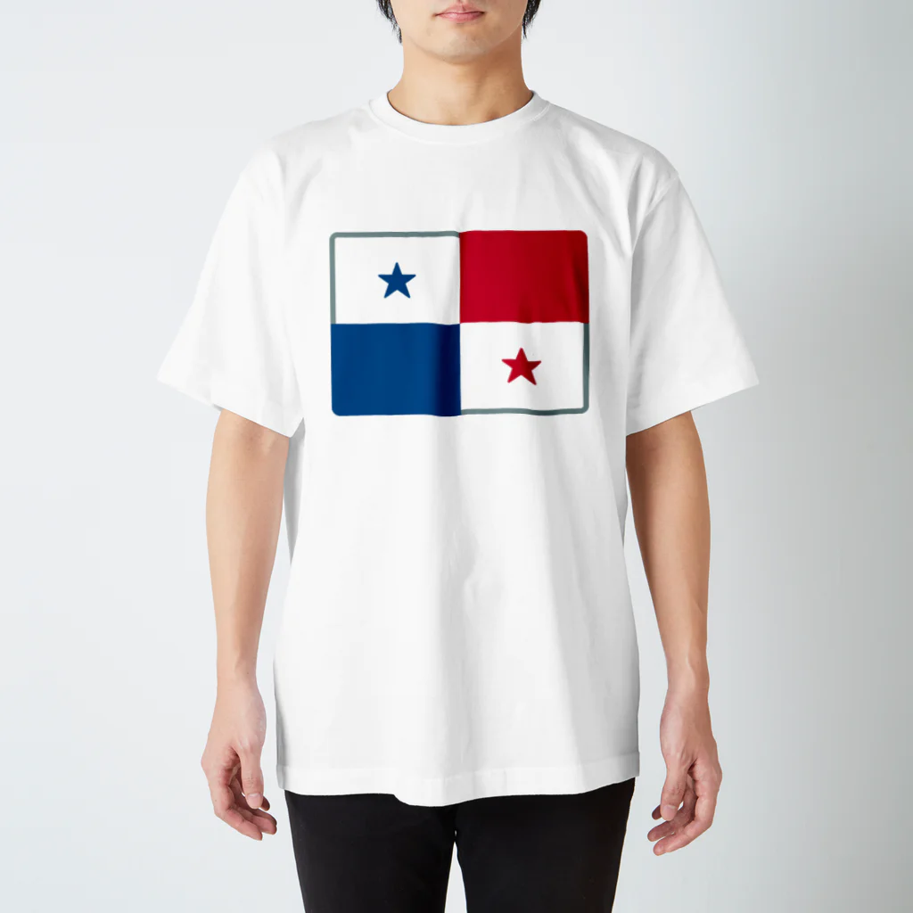 お絵かき屋さんのパナマの国旗 スタンダードTシャツ