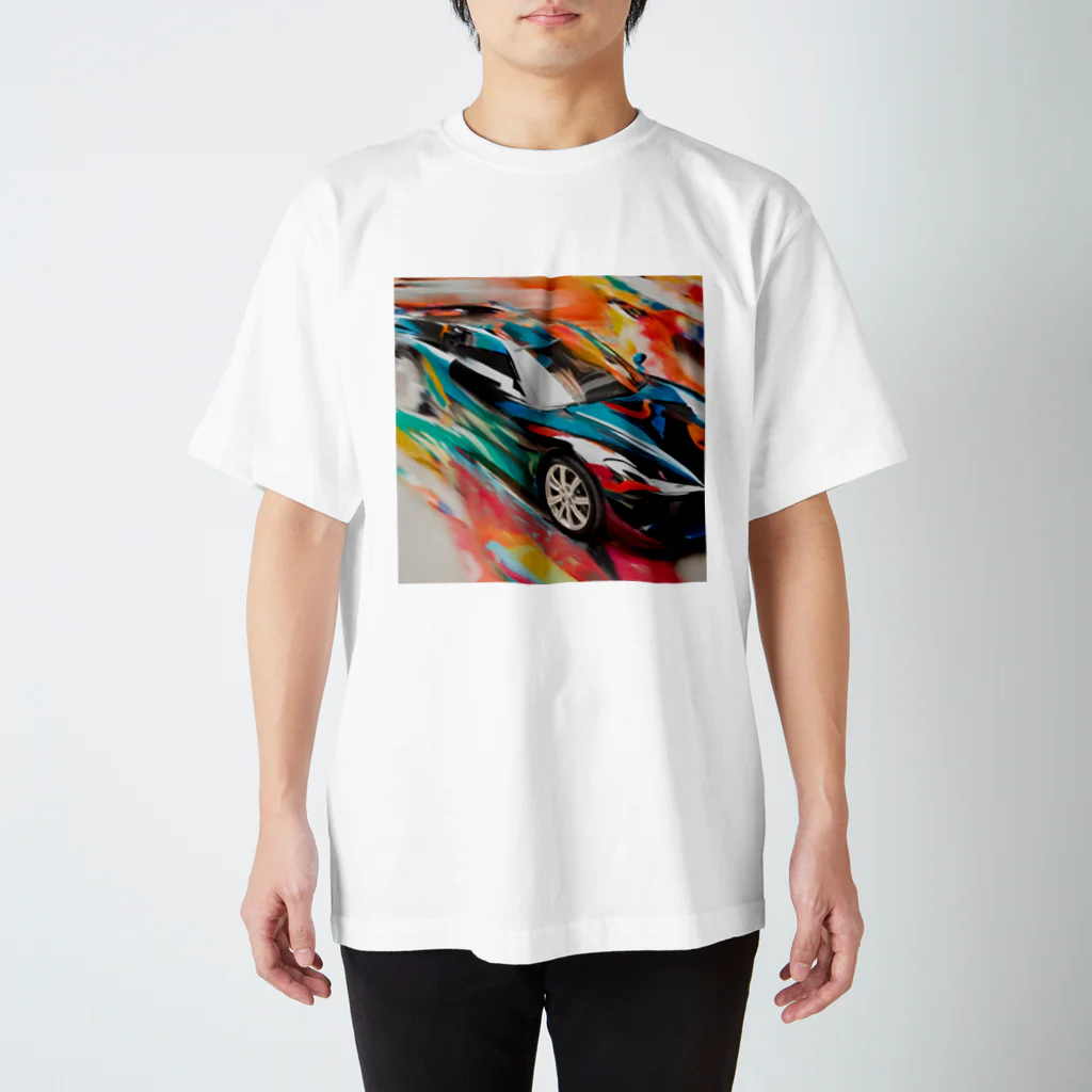 the blue seasonの速さの彩り: 動きを捉えたアート Regular Fit T-Shirt