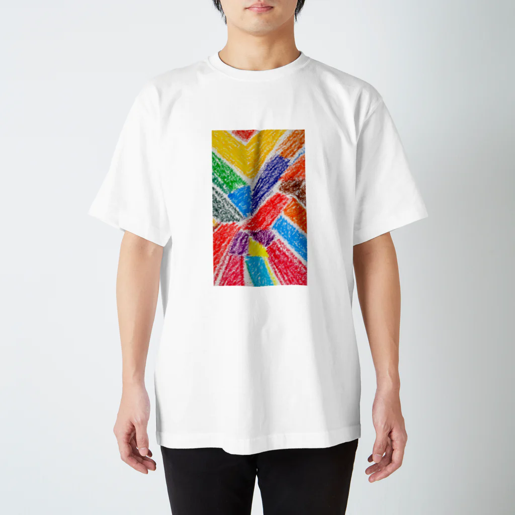 sukoyaのクレヨン・ダイナミズム Regular Fit T-Shirt