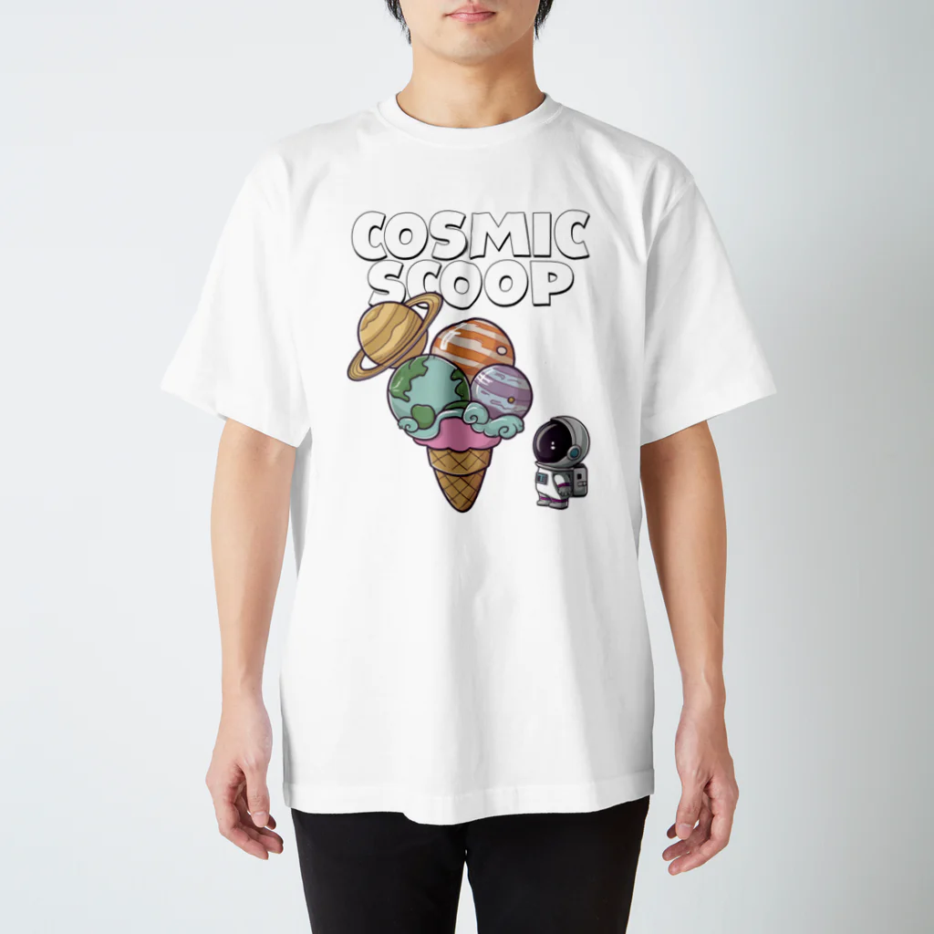 Stylo Tee Shopの宇宙ようなでかスクープ スタンダードTシャツ