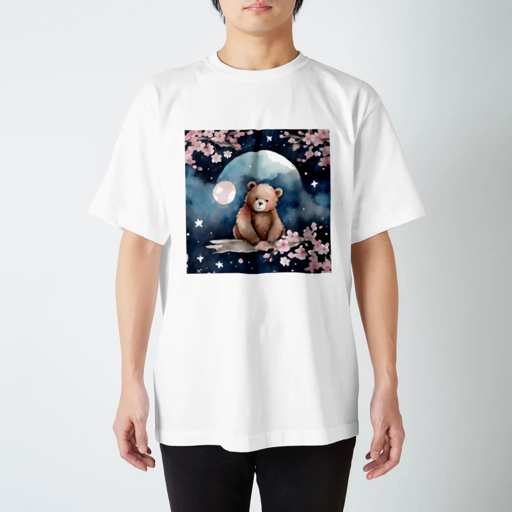 星降る夜にのsakura_bear スタンダードTシャツ