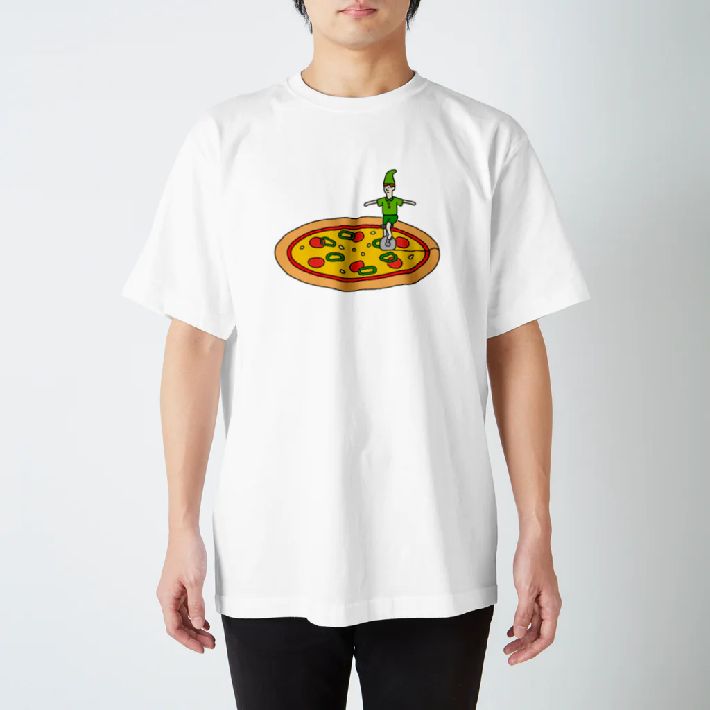よしだのピザを切る小人 Regular Fit T-Shirt
