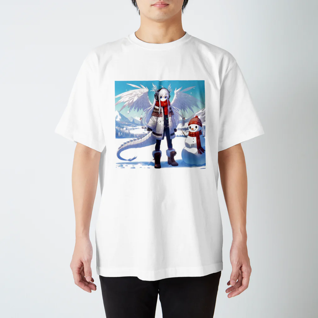 静寂工房の音の氷のドラゴン（Ice Dragons） スタンダードTシャツ