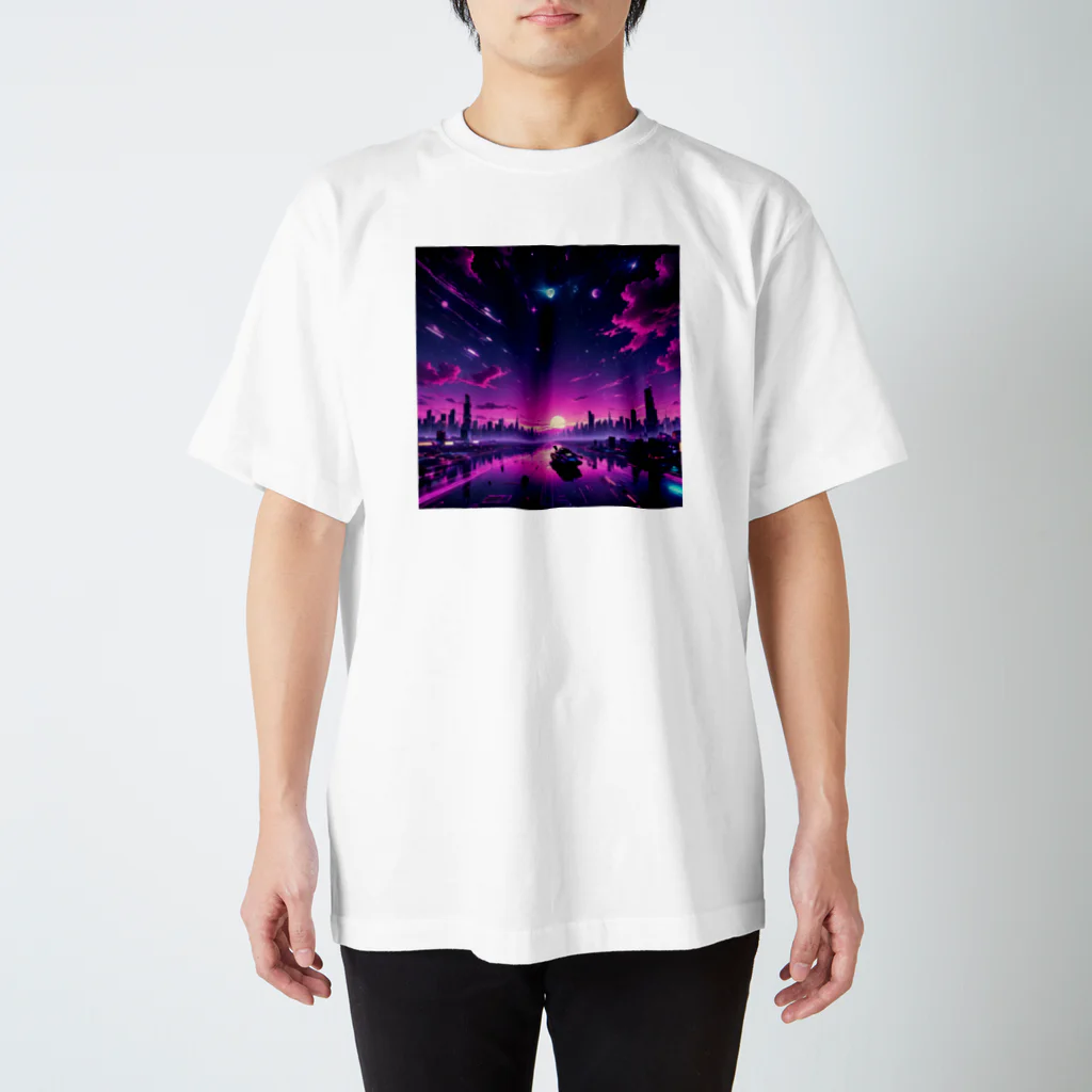 LUF_jpsのPurple sunset Regular Fit T-Shirt