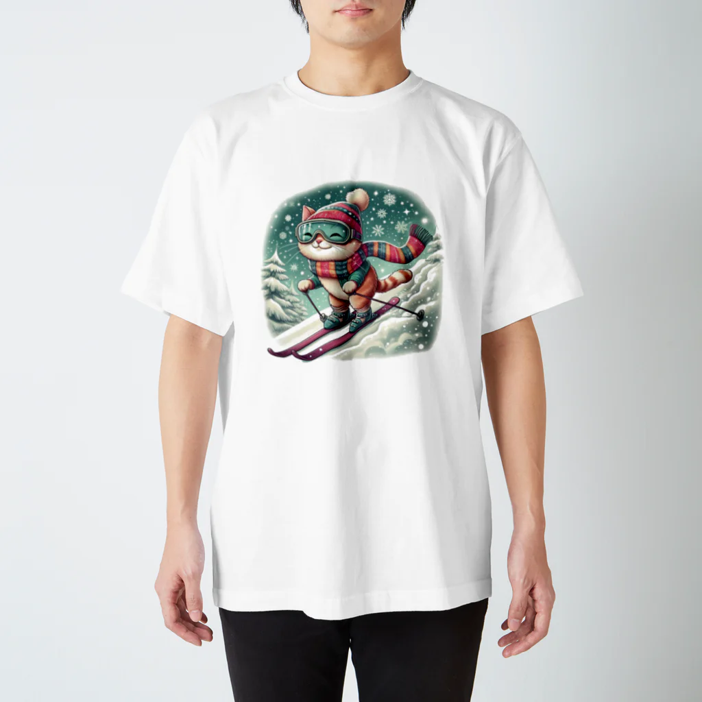 hyuga123のすべってます Regular Fit T-Shirt