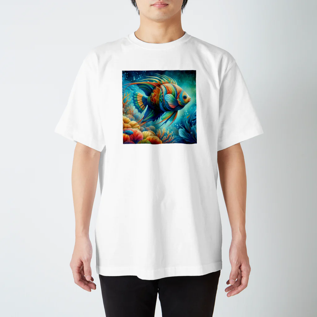 momoart8888のカラフルなお魚🐠🩵 スタンダードTシャツ