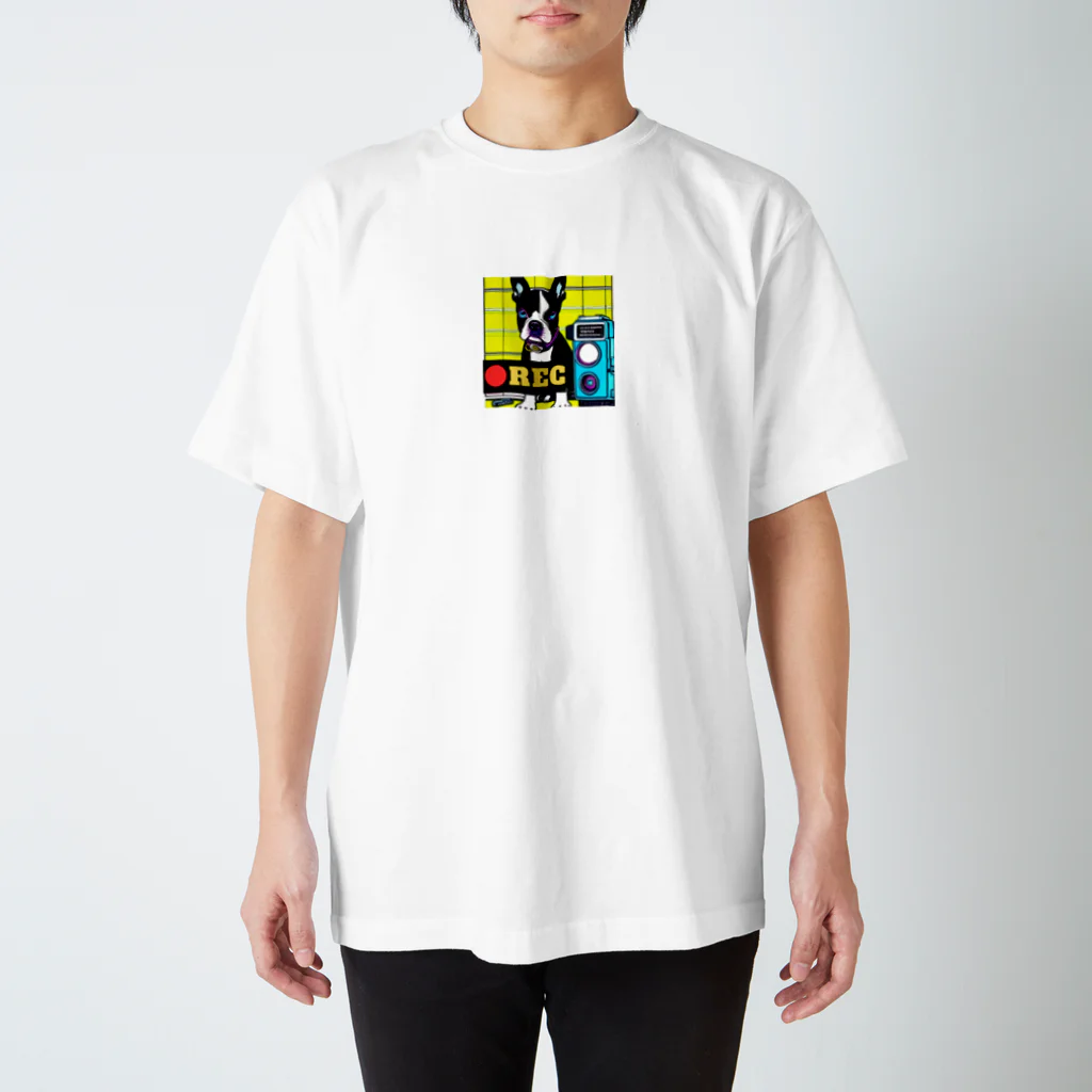 i_maki0017のボストンテリア２ Regular Fit T-Shirt