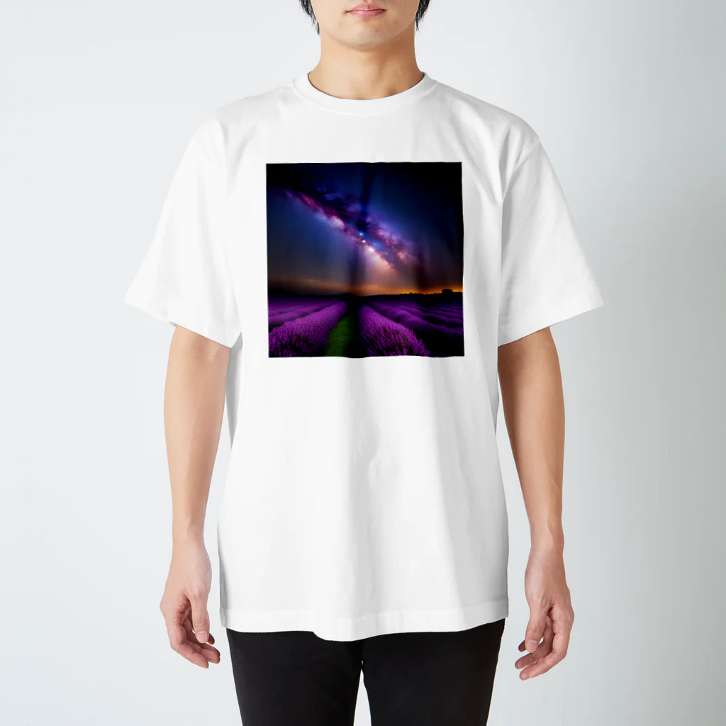 million-mindの幻想的なラベンダー畑 Regular Fit T-Shirt