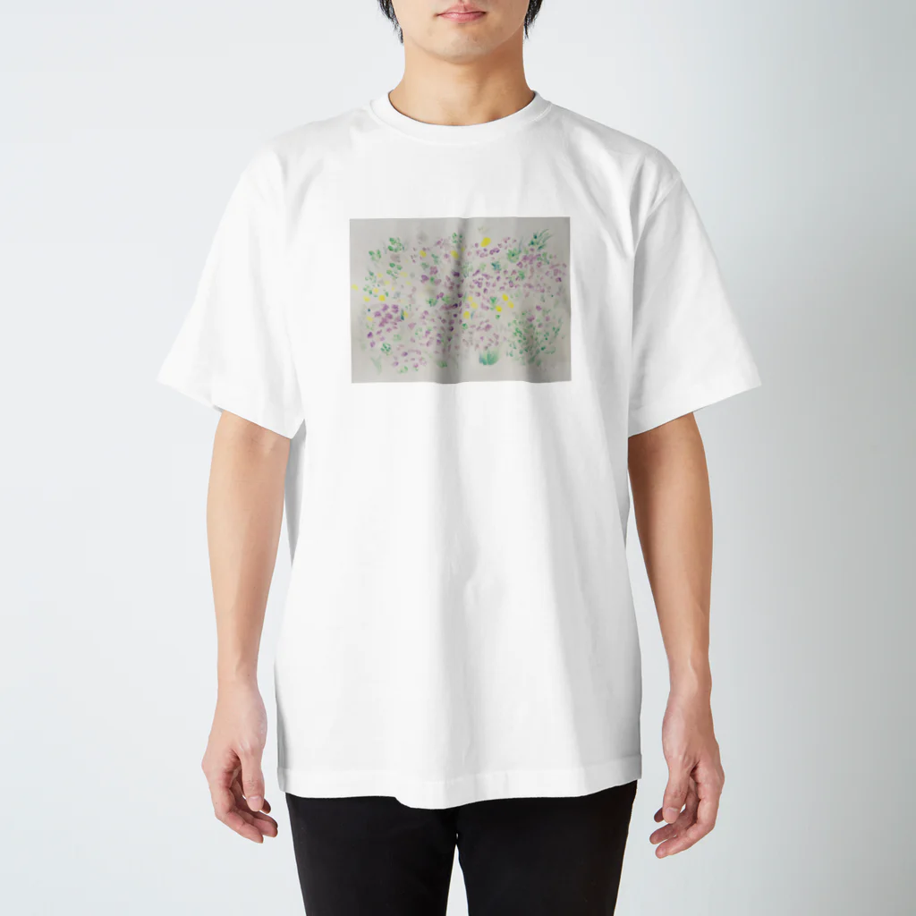 立川沙紀とフルーティーpuppiesのむらさきのお花畑 Regular Fit T-Shirt