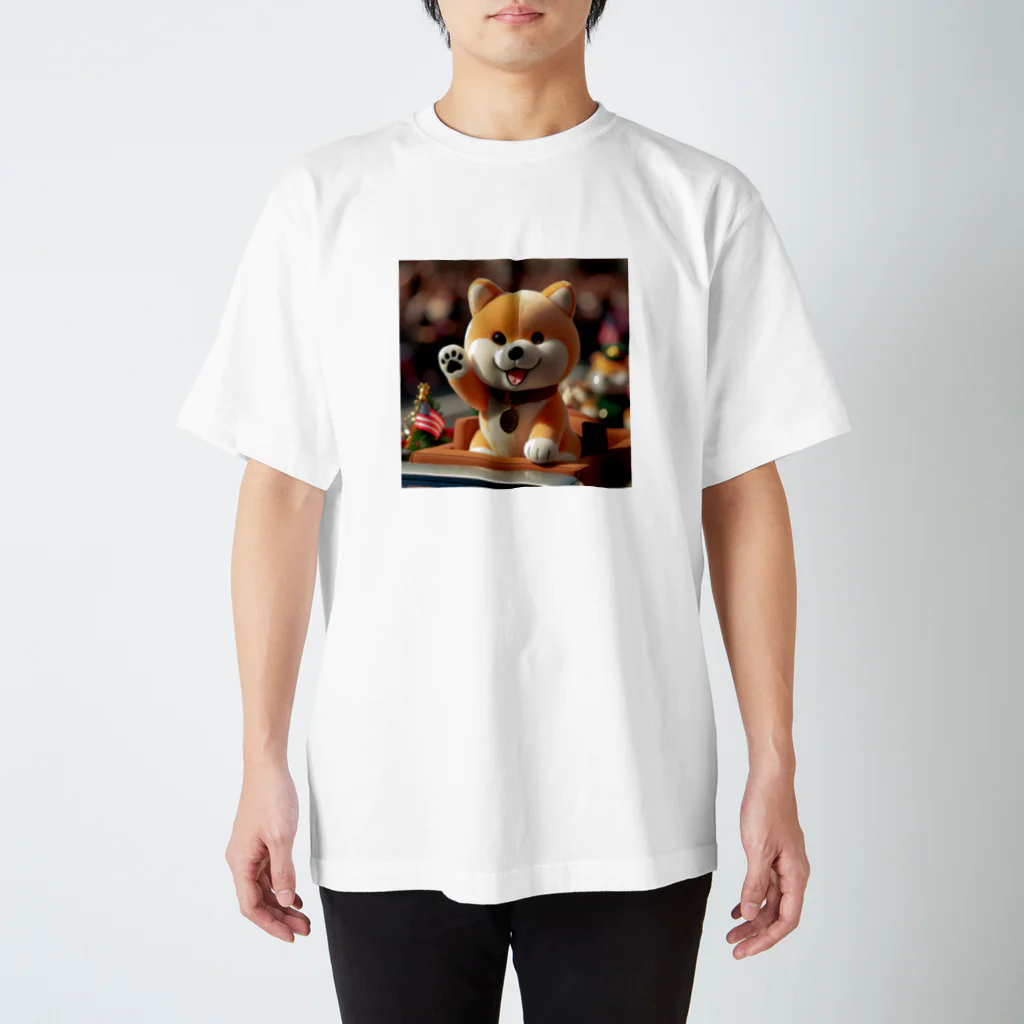 dcgnori／ワンコ画像の凱旋パレードメダリスト柴犬 Regular Fit T-Shirt