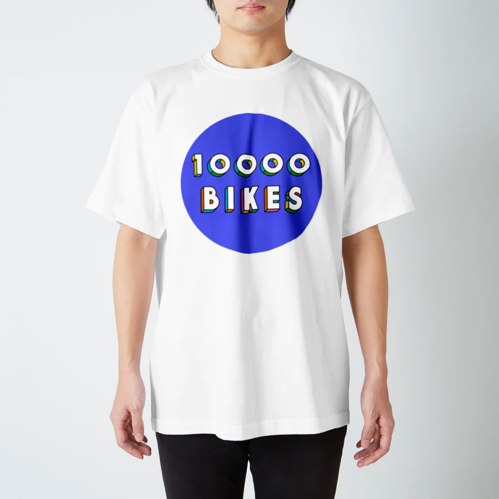 10000BIKESの10000BIKES オリジナルTシャツ-マル- Regular Fit T-Shirt