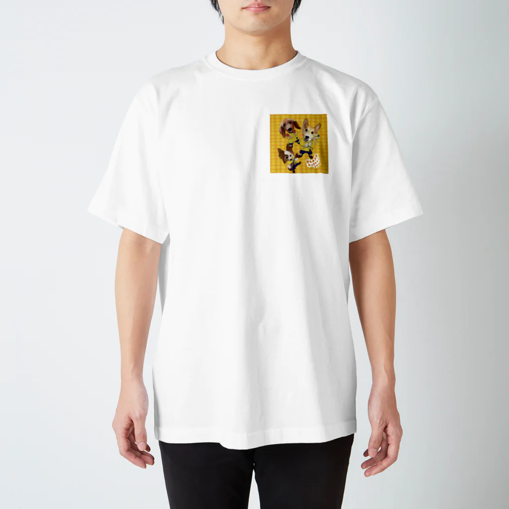 wan1wancoのツバキくん スタンダードTシャツ