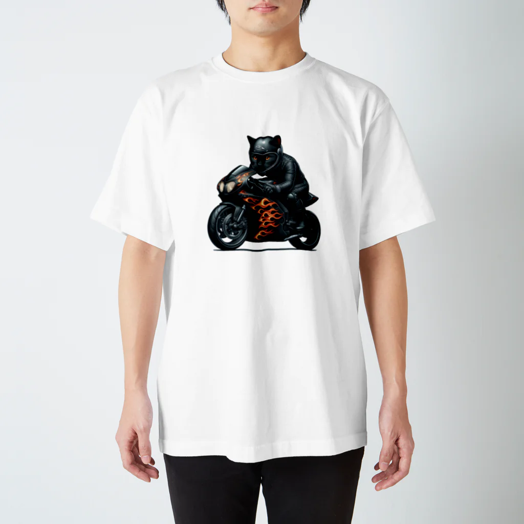 ニャーちゃんショップのキャットレーサー スタンダードTシャツ