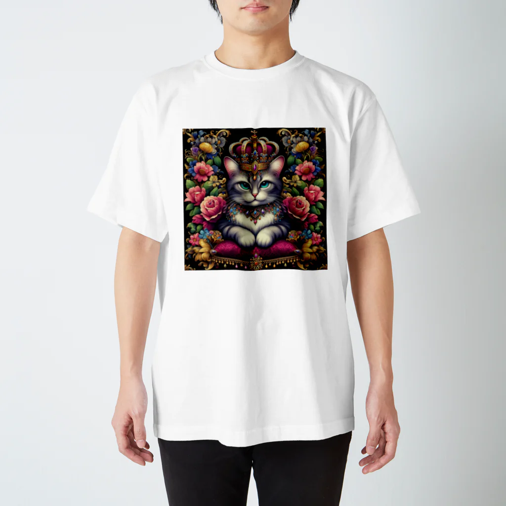 kimidonkamoneの猫王様👑 Regular Fit T-Shirt