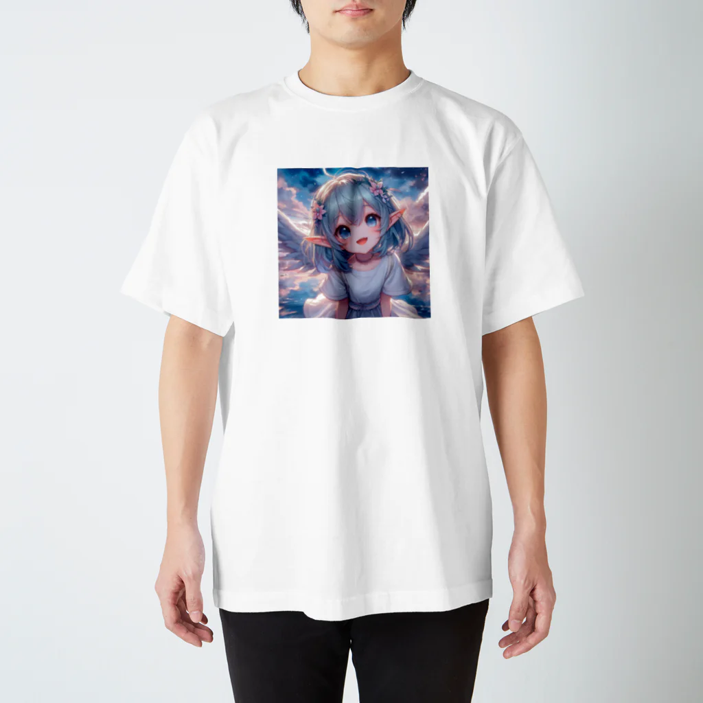 終わらない夢🌈の可愛い少女の天使✨ スタンダードTシャツ