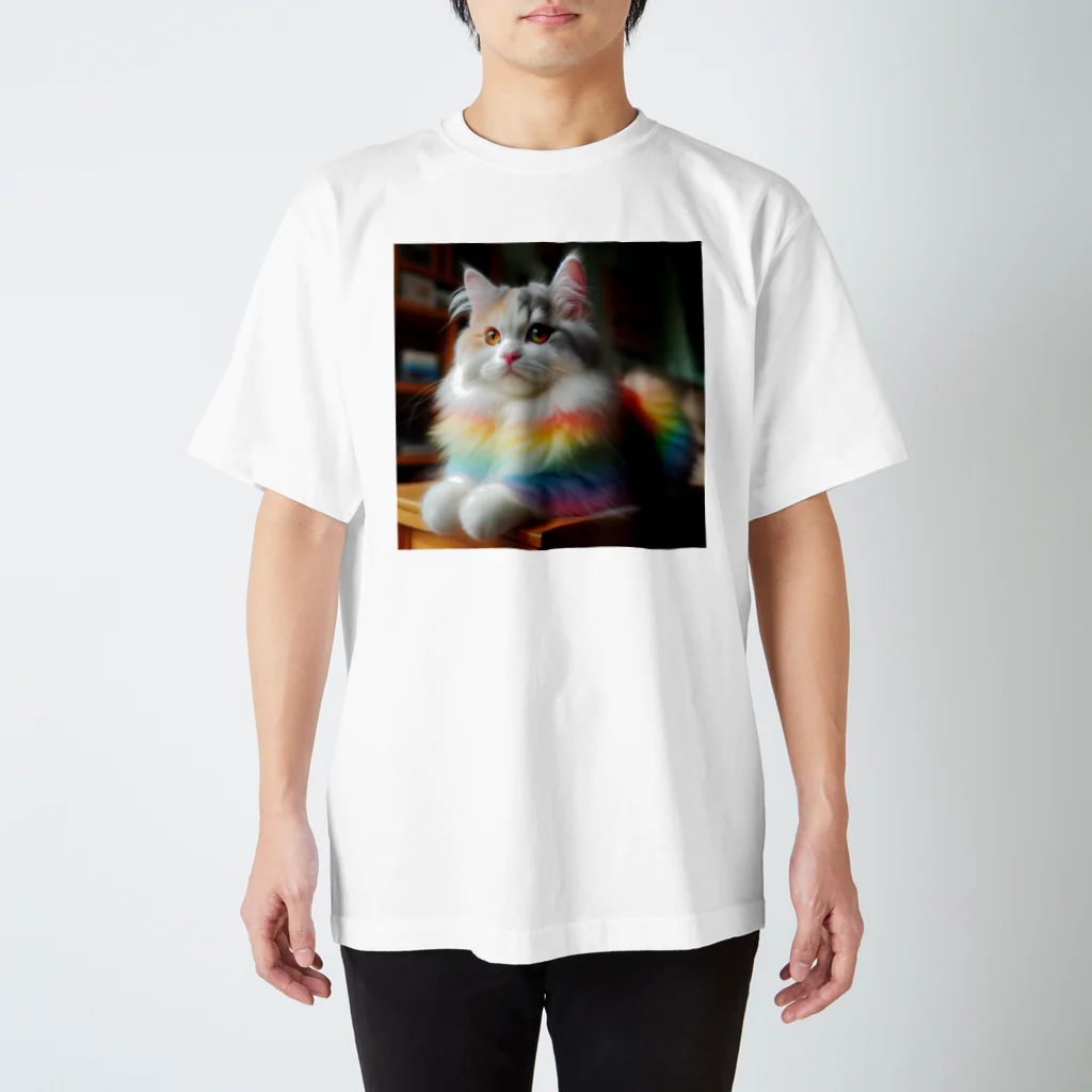 Creation CATの虹色CAT Regular Fit T-Shirt