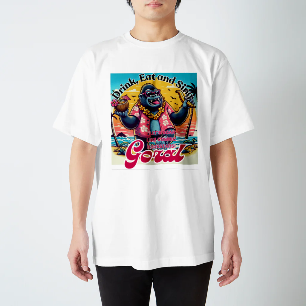 Donky Goriの南国ゴリラ スタンダードTシャツ