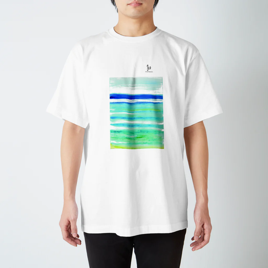 senken galleryの夏の海 Regular Fit T-Shirt