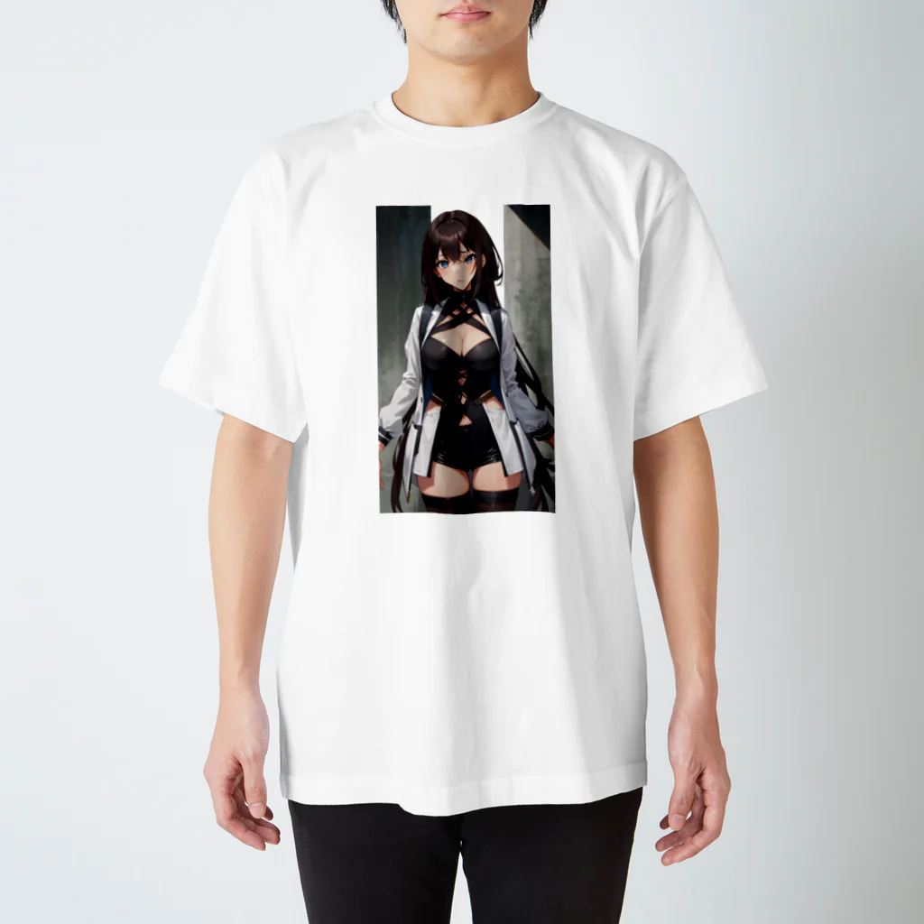 pukurou2096のロングヘアのお姉さん スタンダードTシャツ