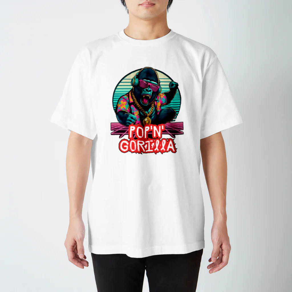 Donky Goriのポップンゴリラ5 スタンダードTシャツ