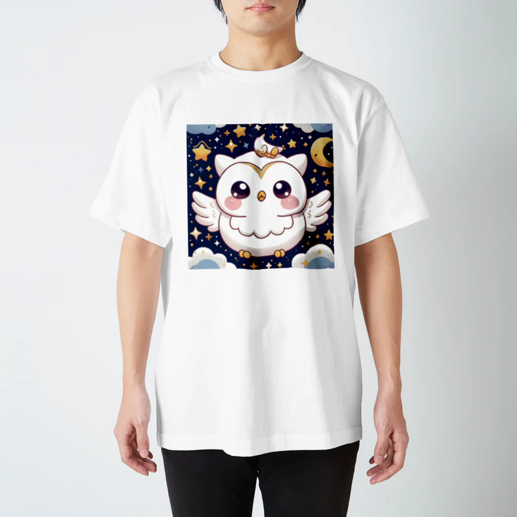 ichimamejirouの幸運のフクロウ スタンダードTシャツ