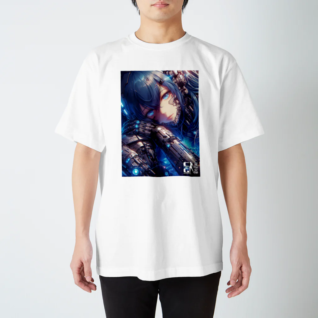 電脳女神 CyberGoddessの電脳戦妃の休息 スタンダードTシャツ