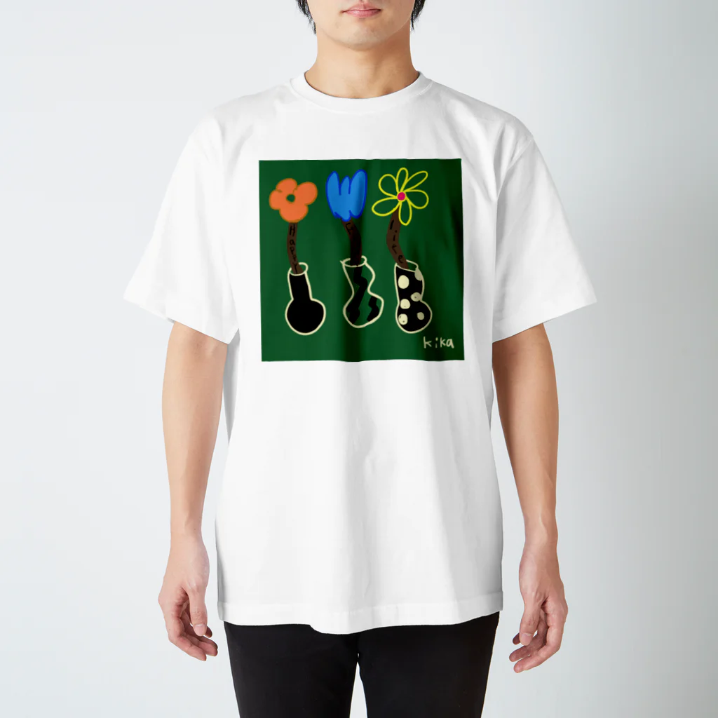 kika0116のハッピーFlower スタンダードTシャツ