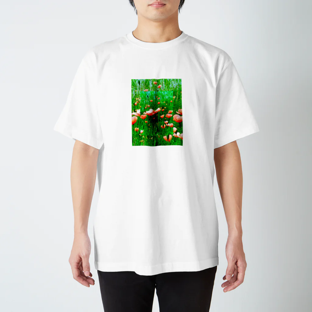 BAMBINERDSの Heart under flowers  名前を知らない花 Regular Fit T-Shirt