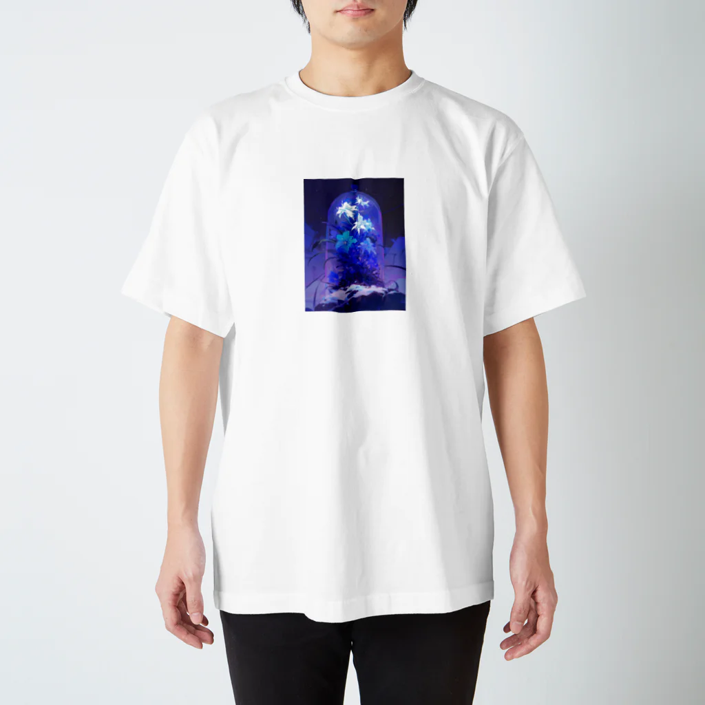 AQUAMETAVERSEのブリザードフラワーをガラスドームの中へ　ラフルール　1859 Regular Fit T-Shirt