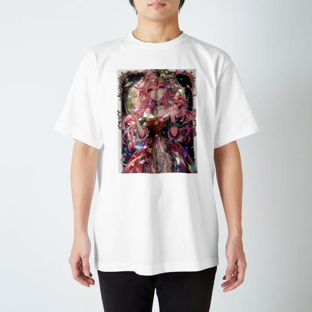 シロクマペンギンのローズプリンセス（プレミアムバージョン） Regular Fit T-Shirt