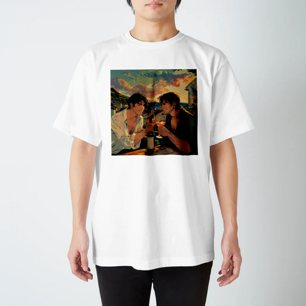 AQUAMETAVERSEのコルシカ島・ワインで乾杯　Tomoe bb 2712 スタンダードTシャツ