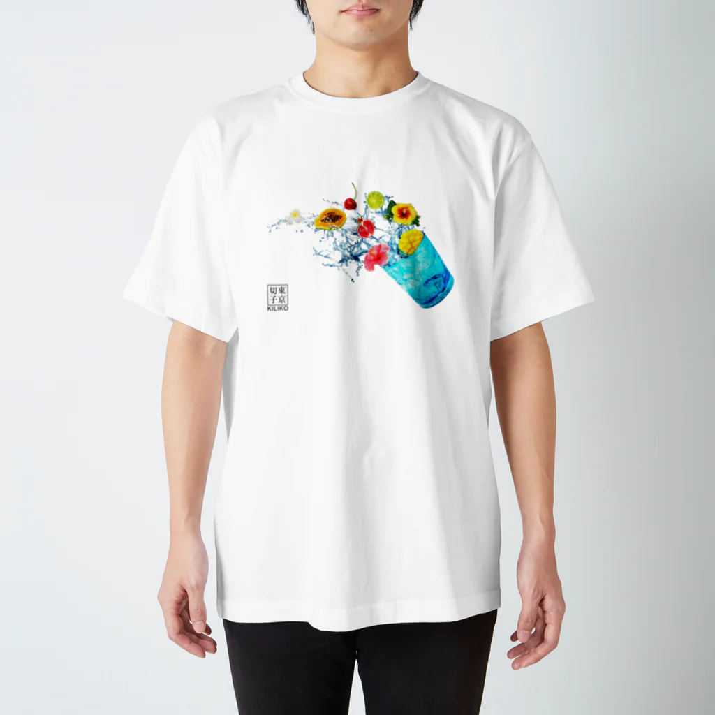 KILIKOStudiosの琉球ガラス　青 Regular Fit T-Shirt