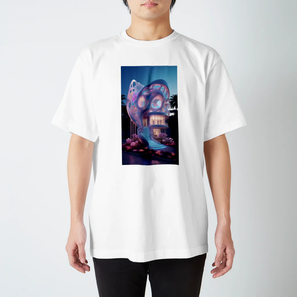 AQUAMETAVERSEの幻想的なお家アメジスト2846 Regular Fit T-Shirt