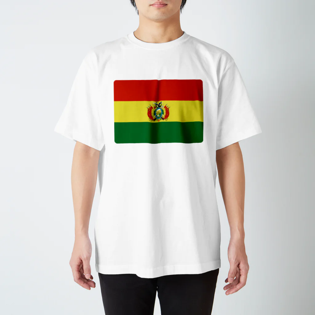 お絵かき屋さんのボリビアの国旗 スタンダードTシャツ