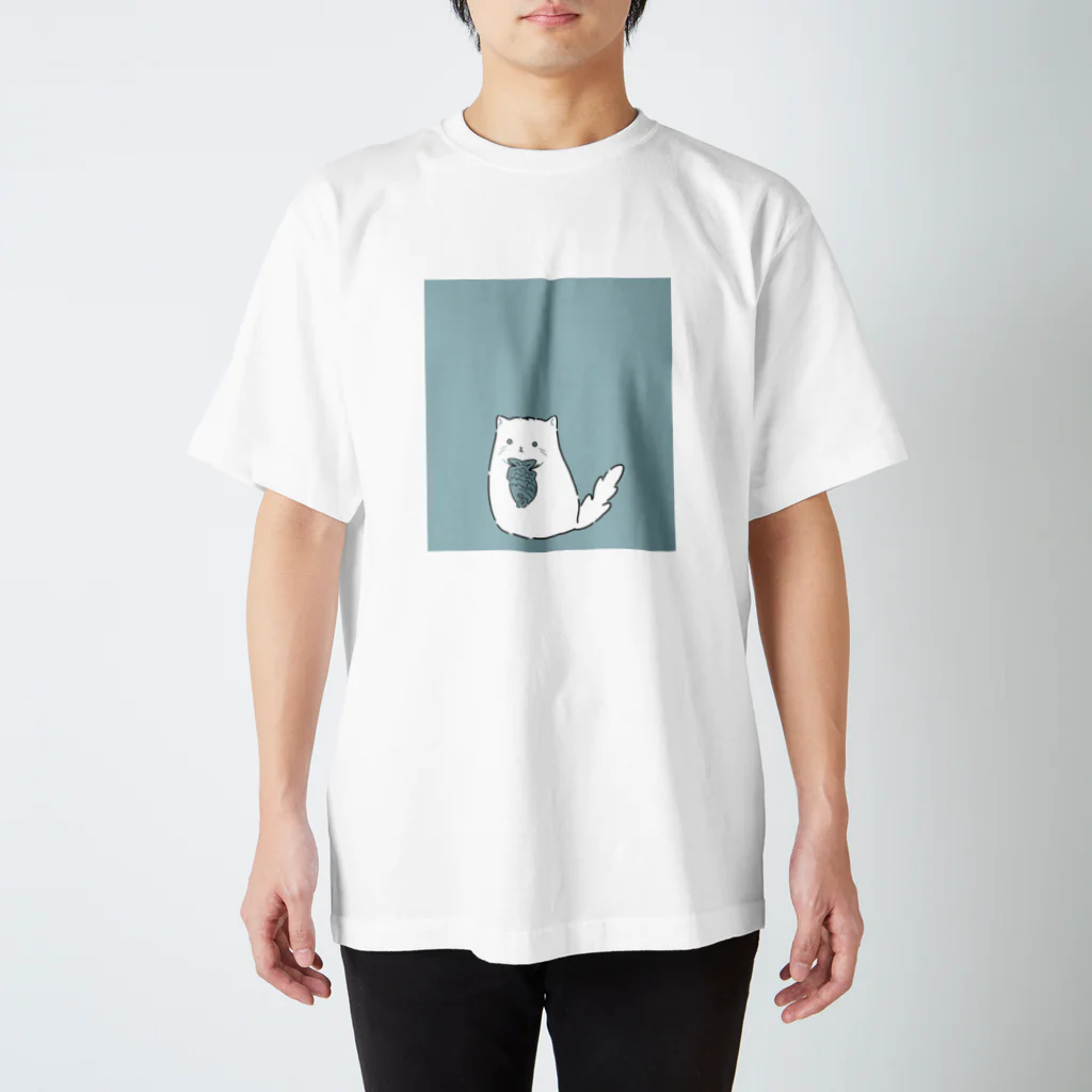 ろきそにんちゃんのたい(やき)をつけたラグ【ブルー】 Regular Fit T-Shirt