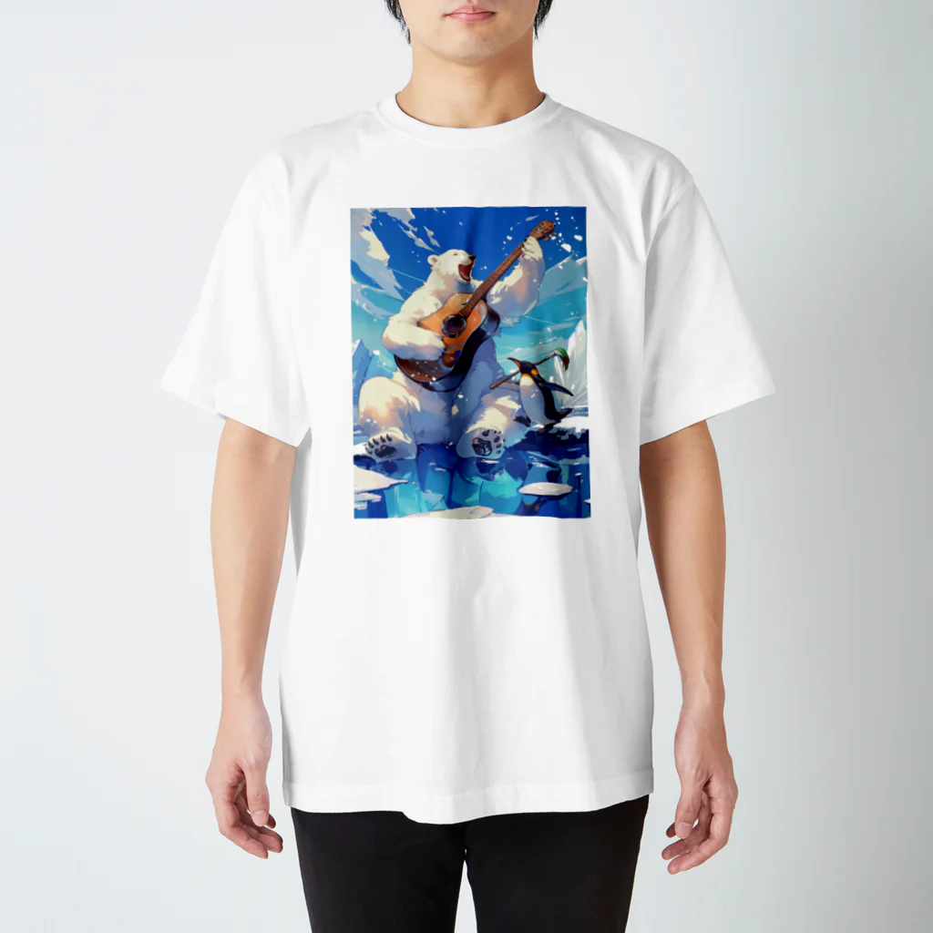 シロクマペンギンのシロクマペンギン Regular Fit T-Shirt