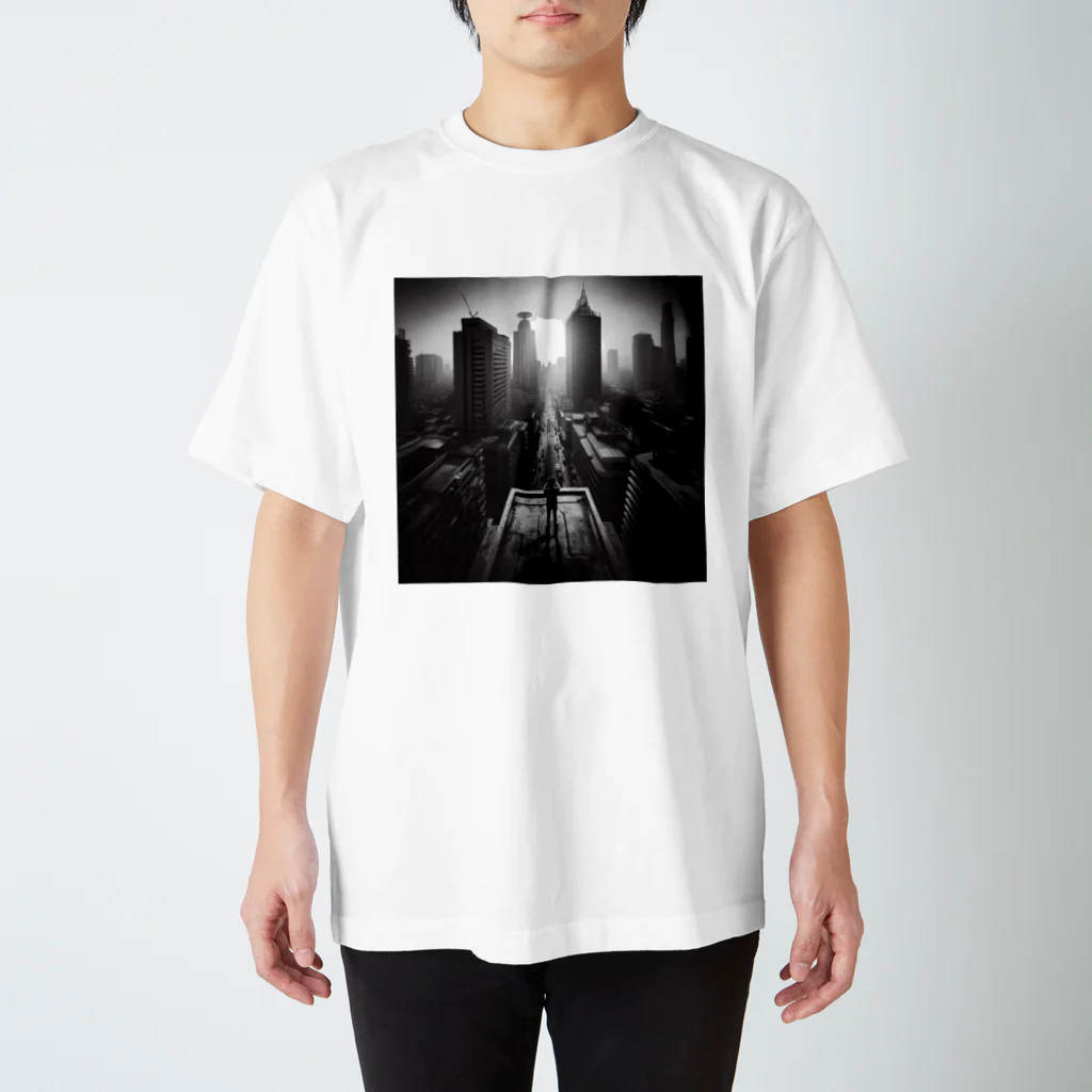 JUNJunの街を見下ろす Regular Fit T-Shirt