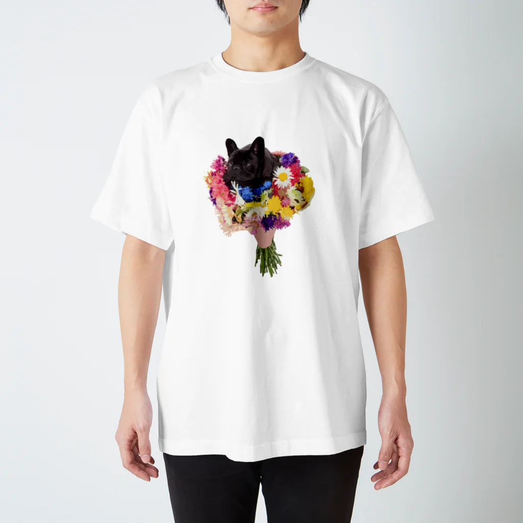 photopaint.cのflower dog Regular Fit T-Shirt