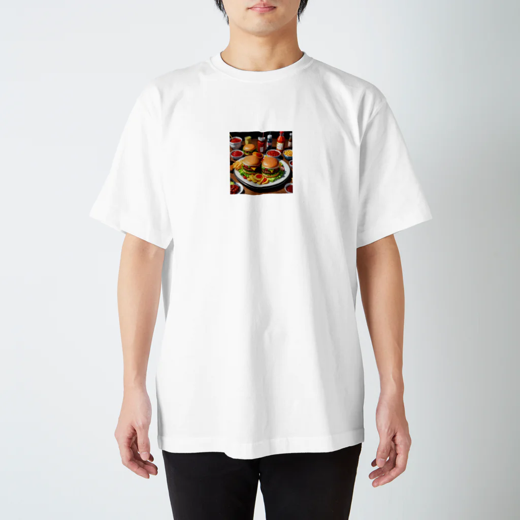 longberyのハンバーガー スタンダードTシャツ