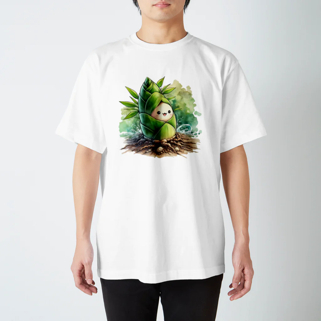 yielanggo007の緑の竹の子 スタンダードTシャツ