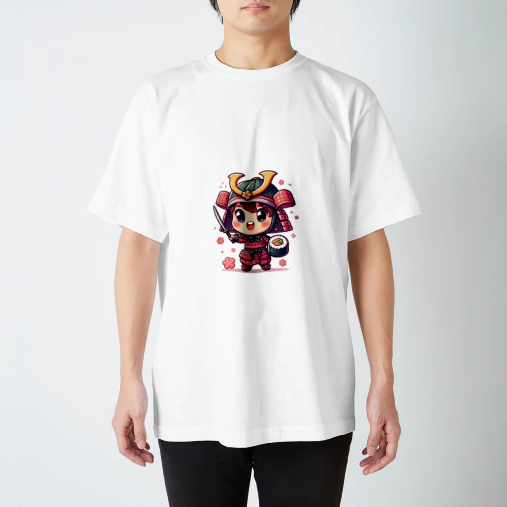 shibakentarooのかわいい武士 スタンダードTシャツ