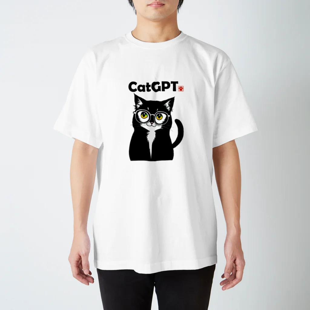 ヒロワークスの天才ねこちゃん🐈 スタンダードTシャツ