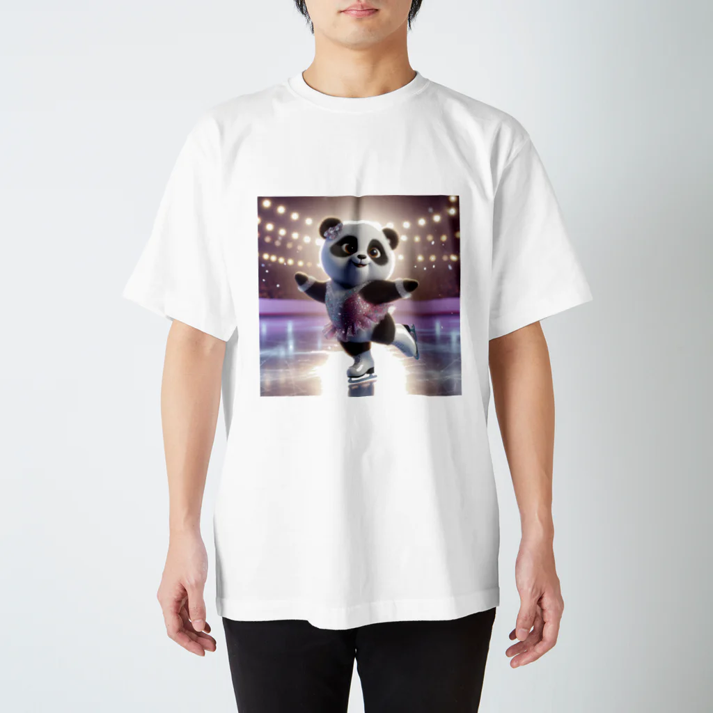 アニマルホビーズのスケートぱんだ Regular Fit T-Shirt