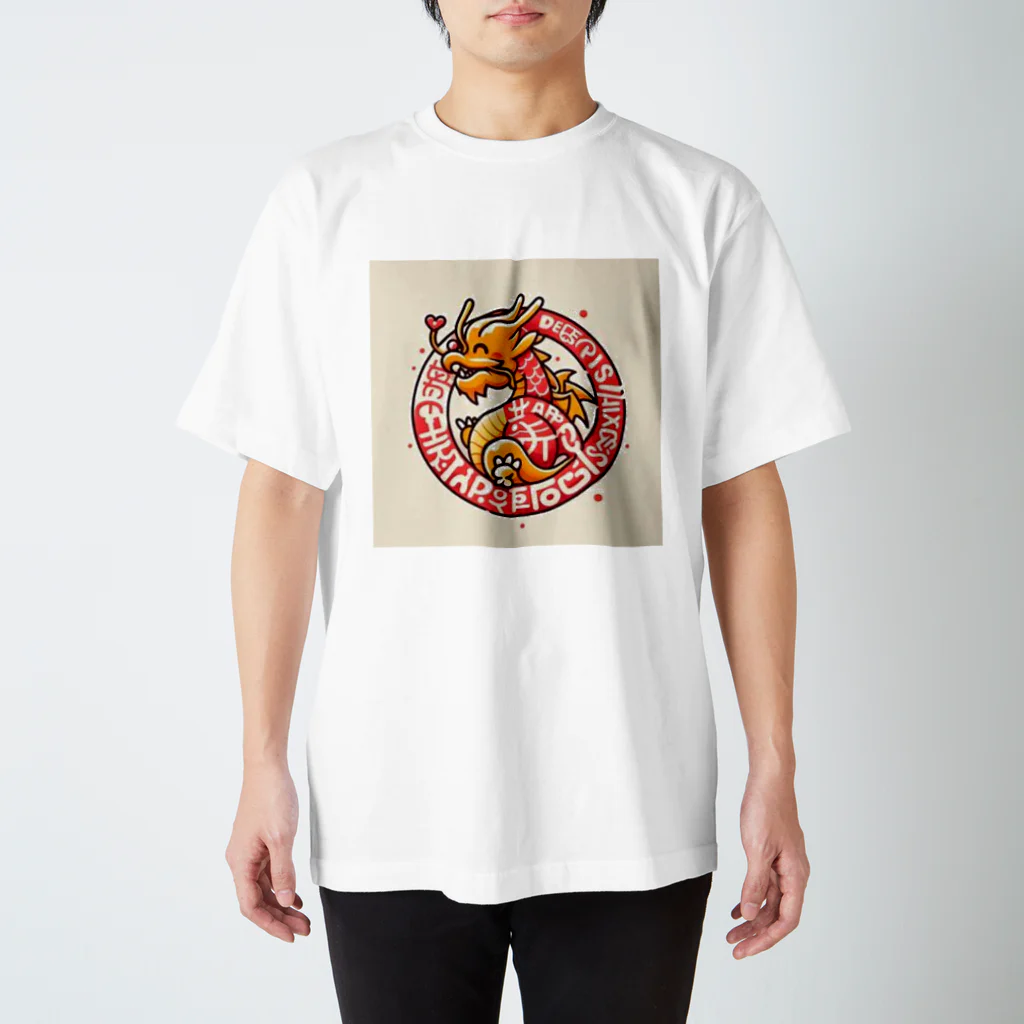 亀蘭タマムシの各国文字「平和」「幸福」 スタンダードTシャツ