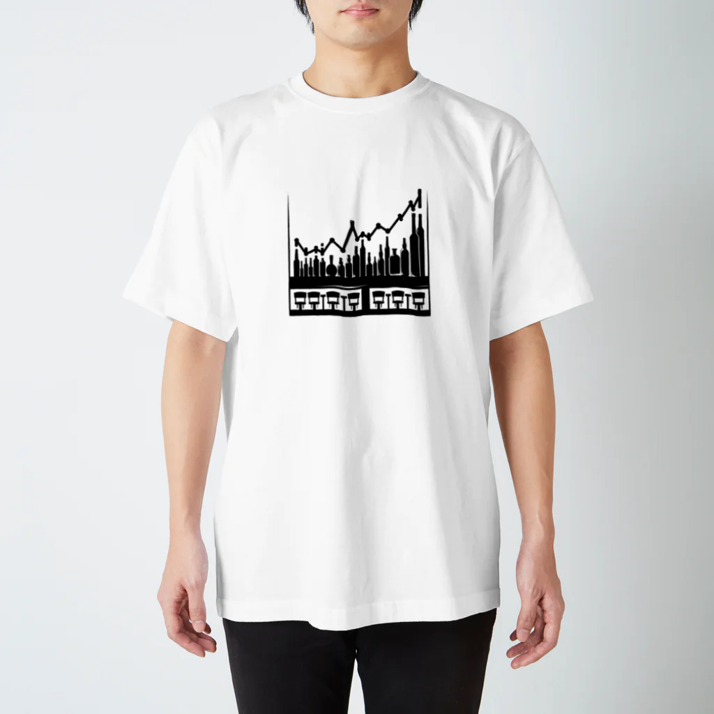 KURODA DESIGNsのグラフバーカウンター スタンダードTシャツ