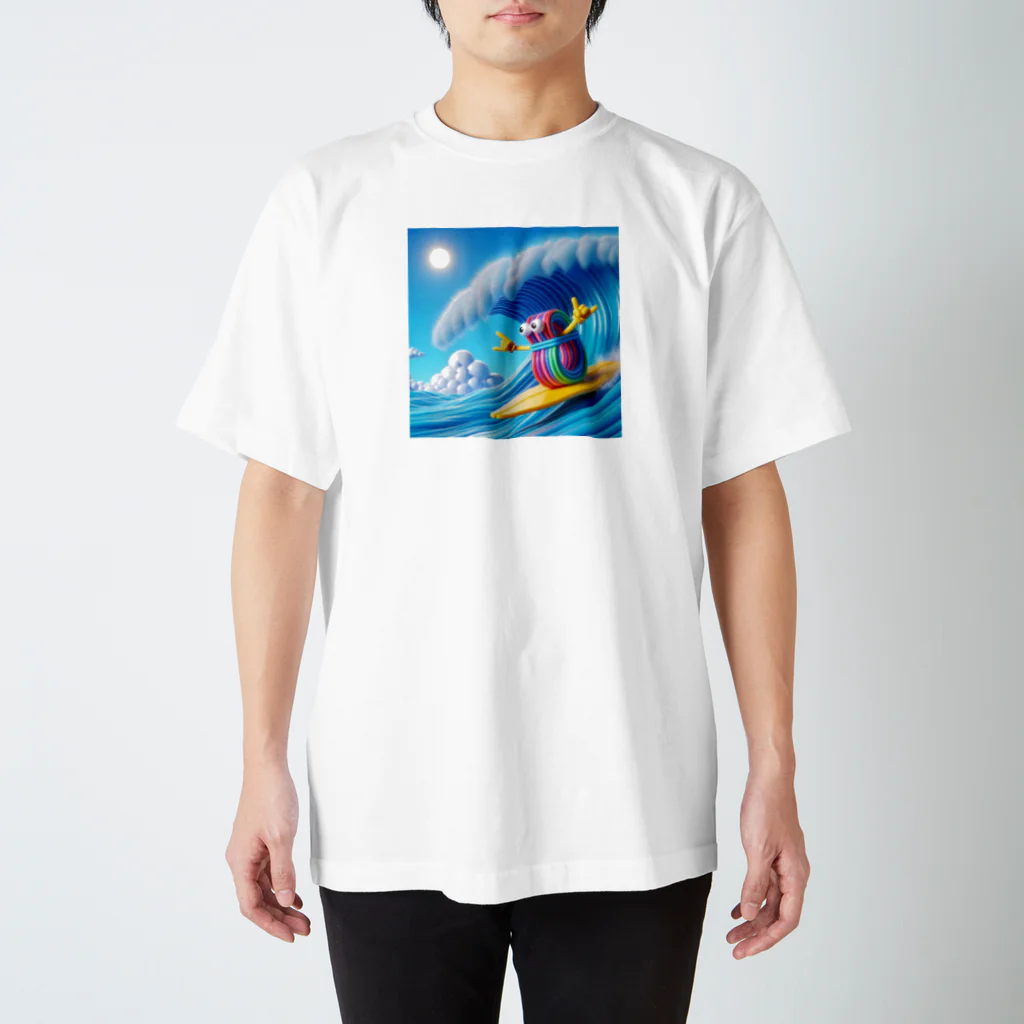 らばーばんどすとあの波乗り輪ゴム スタンダードTシャツ