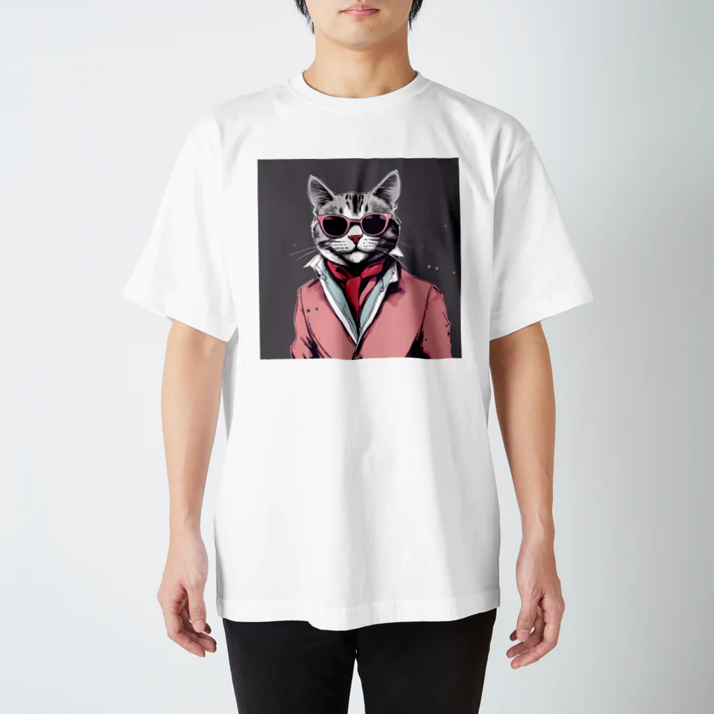 チャランコの部屋のダンディーねこさん Regular Fit T-Shirt