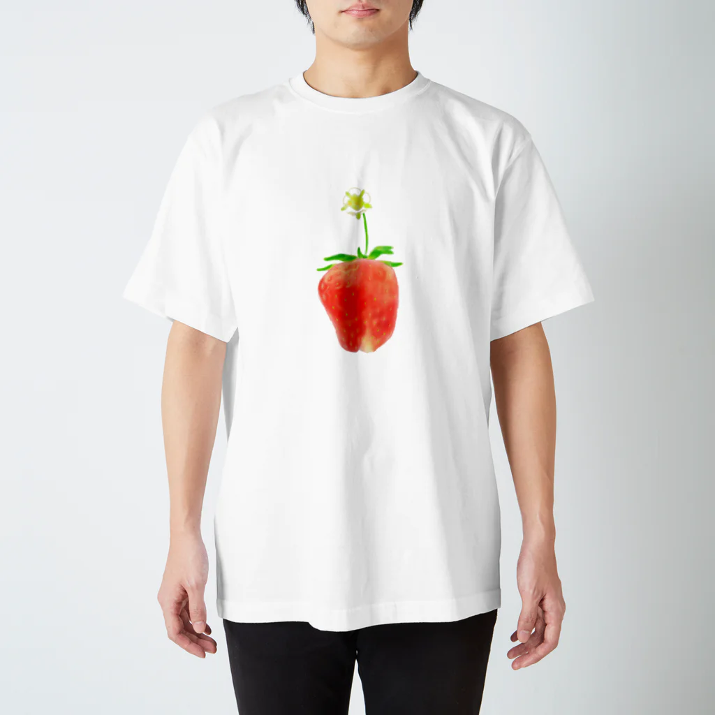 いちごつみ🍓のお花いちごくん スタンダードTシャツ